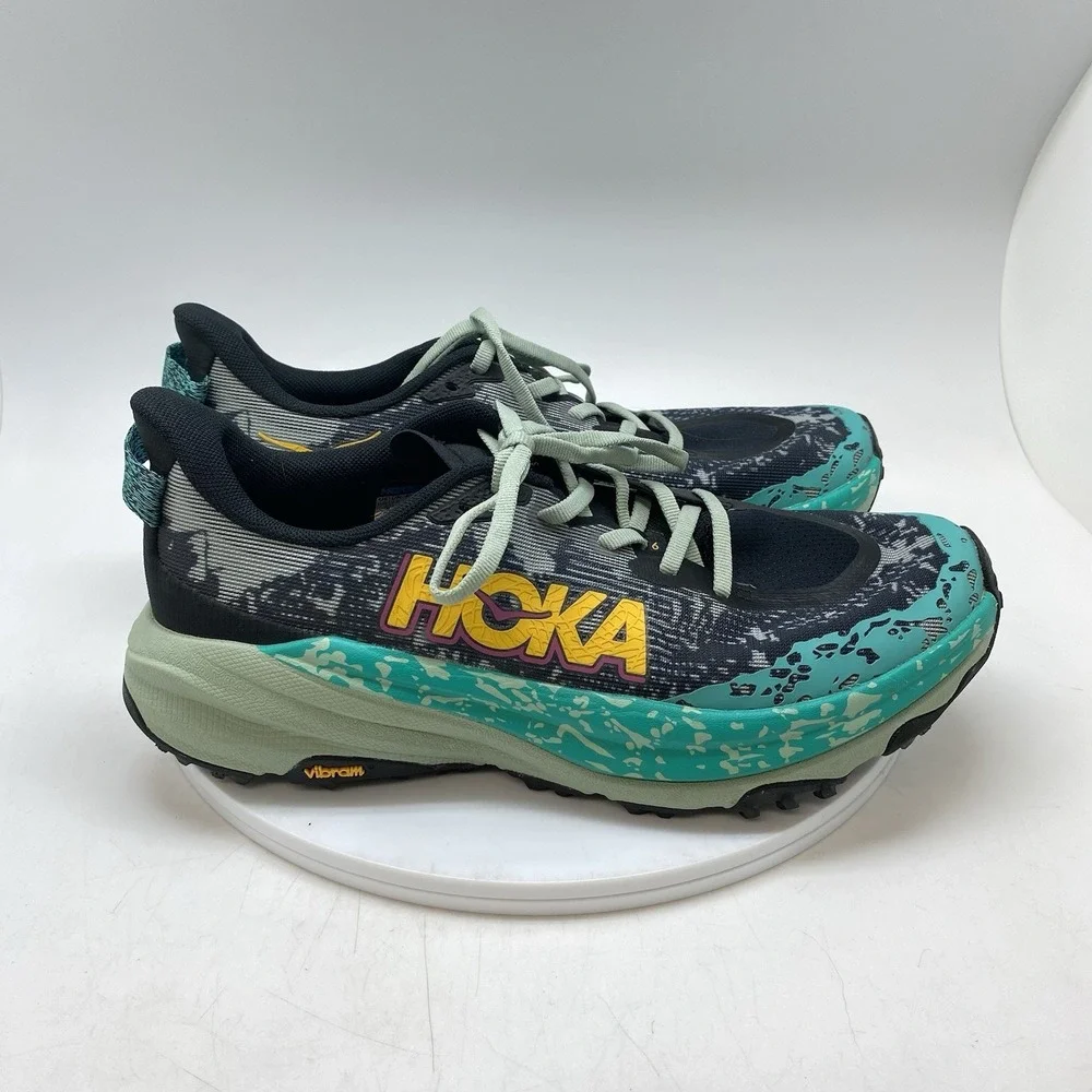 Hoka One One Womens 10‎ B Speedgoat 6 1147811 BLVR Blue Running Shoes Sneakers